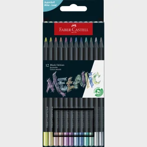 Farveblyant Faber-Castell metallic 12 ass