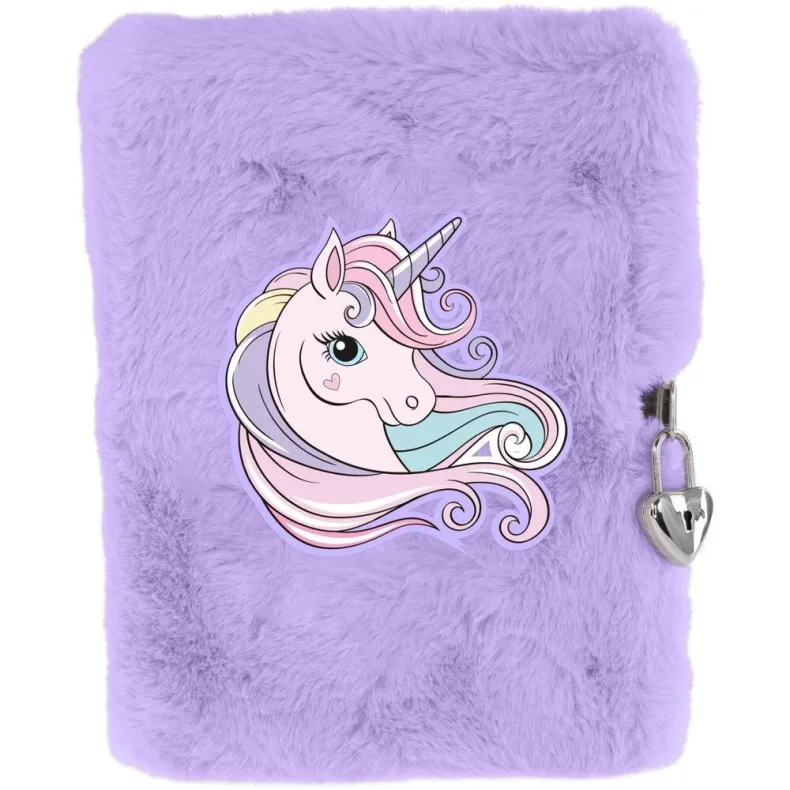 Tinka plys unicorn lilla m/hjertels