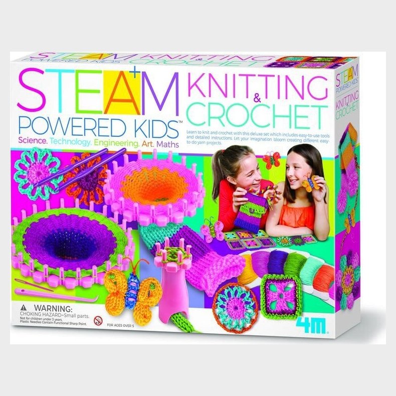 4m - Steam Powered Kids: Knitting & Crochet - (4m-05539)