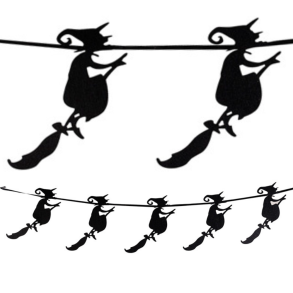 Carnival Toys | Filtguirlande - Hekse, 105 cm