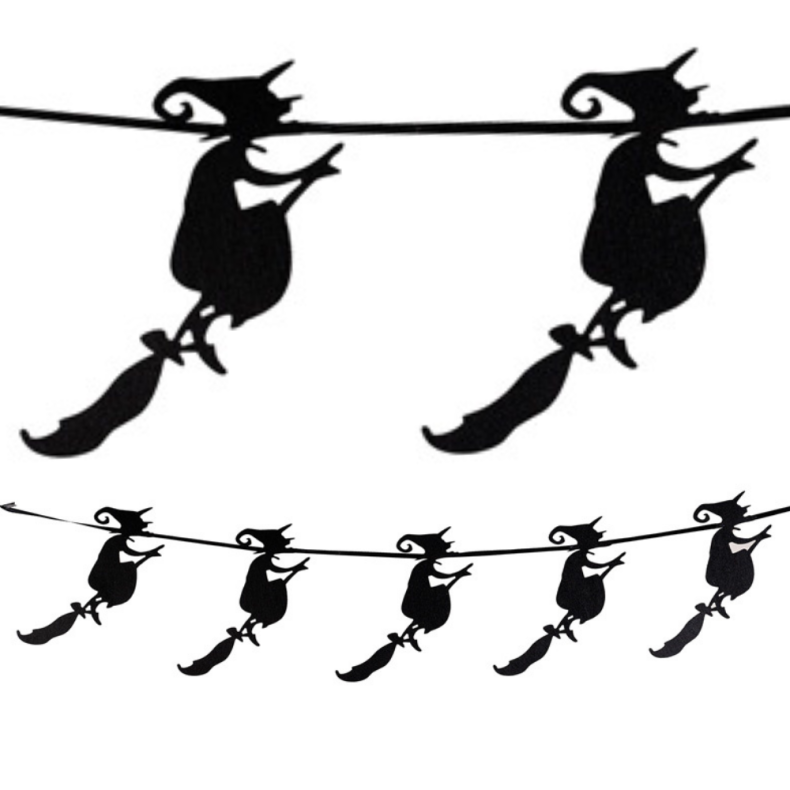 Carnival Toys | Filtguirlande - Hekse, 105 cm