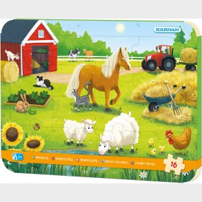 Krnan Rammepuslespil P Bondegrden 16 Brikker