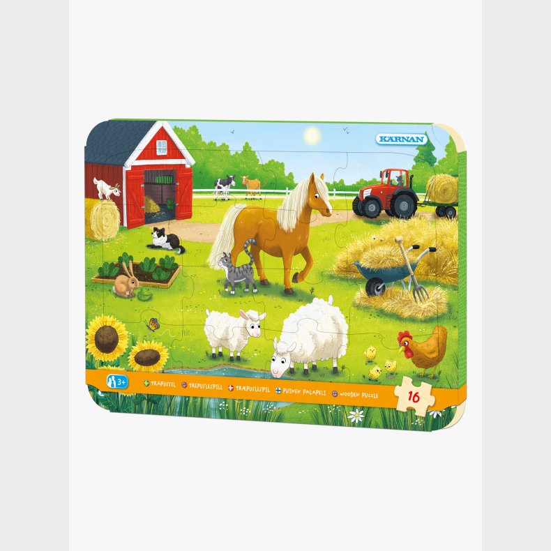 K�rnan Rammepuslespil P� Bondeg�rden 16 Brikker