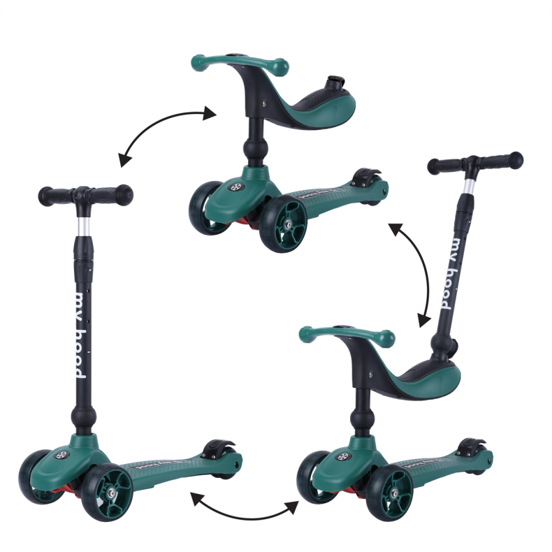 My Hood | Lbehjul/Lbecykel - Kick'n'Ride, Mrkegrn