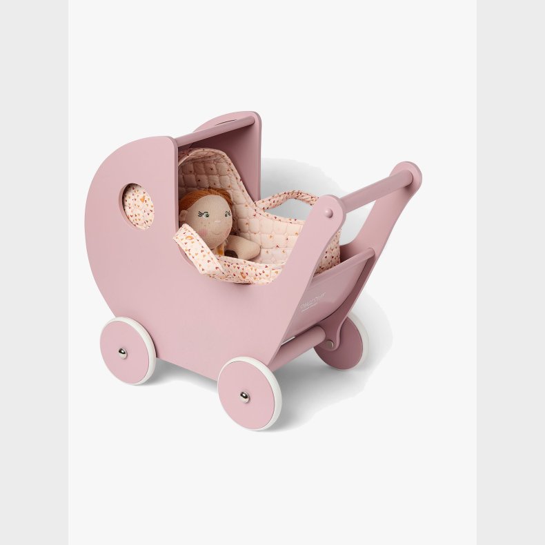 Smallstuff Dukkevogn Fremstillet Af Tr�, Pink