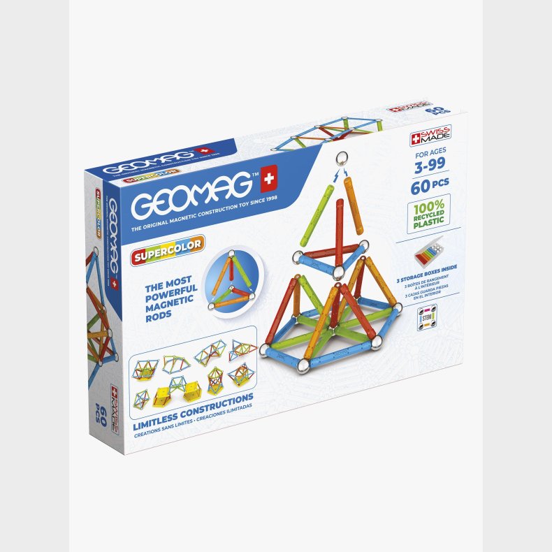 Geomag Supercolor Bygges�t 60 Dele