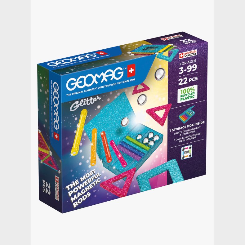 Geomag Glitter Panels Bygges�t 22 Dele