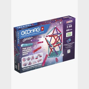 Geomag Bygges�t 60 Dele, Glitter