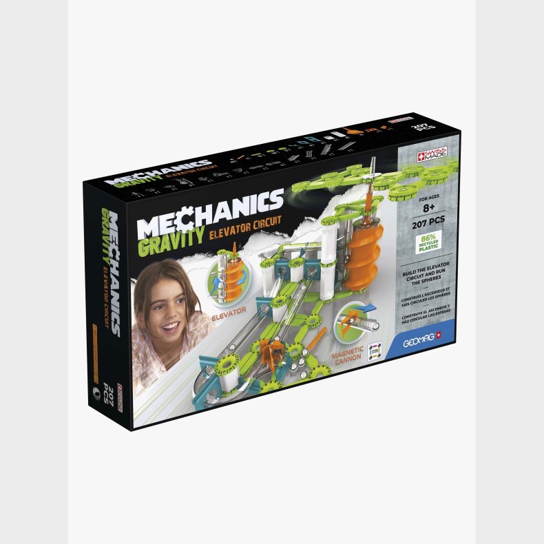 Geomag Mechanics Gravity Kuglebanesystem Elevator 207 Brikker