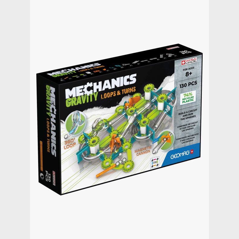 Geomag Mechanics Gravity Loops &  Turns Bygges�t 130 Dele
