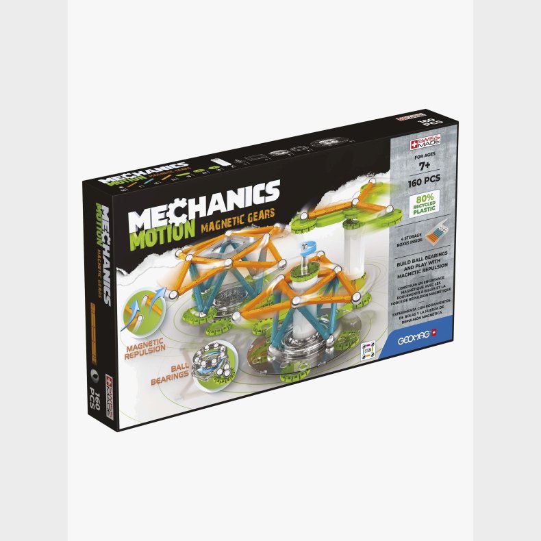Geomag Mechanics Motion 3 Magnetiske Gear Bygges�t 160 Brikker
