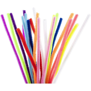 Creativ Company | Chenille 6 mm. - Colorful, 25 stk