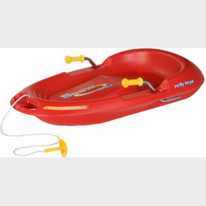 Snow Max Bobsl�de med bremse, r�d