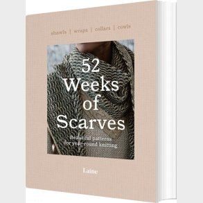 52 Weeks Of Scarves - Laine - English Book