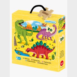 K�rnan Tr�puslespil Dinosaurer 20 Brikker