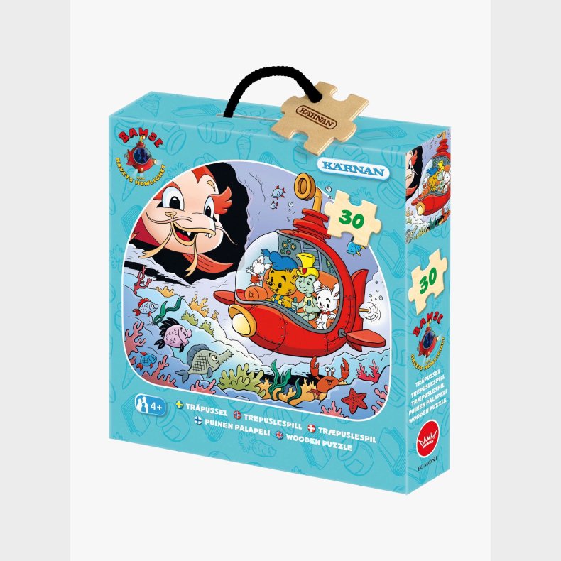K�rnan Tr�puslespil Bamse Verdens St�rkeste Bj�rn og Havets Hemmelighed 30 Brikker