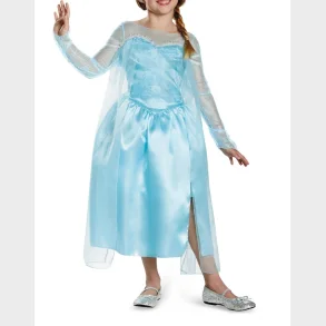 Frozen Elsa kjole lysebl� str 7-8 �r EU M