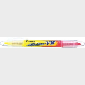 Pilot overstregningspen Spotliter VW 2-i-1 gul/pink