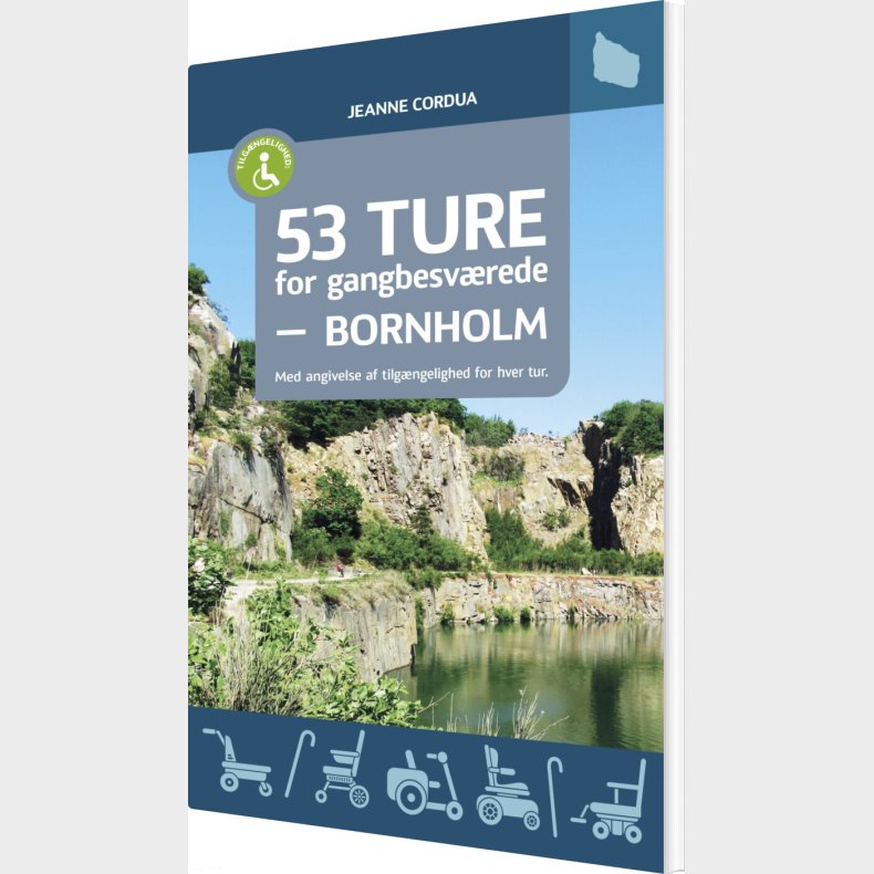 53 Ture For Gangbesvrede - Bornholm - Jeanne Cordua - Bog