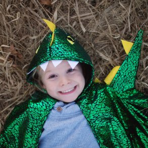 Great Pretenders | Dragekappe - Grn/gul, str. 2-3 r