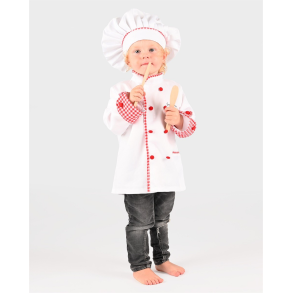 Den Goda Fen | Kokkejakke & hue, str. 4-6 r