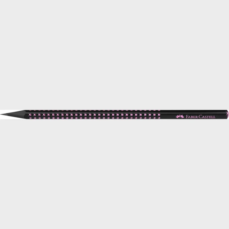 Blyant Faber-Castell Sparkle Sort M/ Pink Glitter