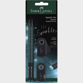 Blisterst Faber-Castell Sparkle Sort M/Bl Glitter