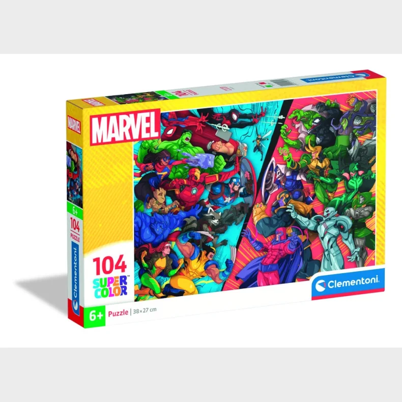Puslespil Clementoni Marvel vs Heroes 104 brikker