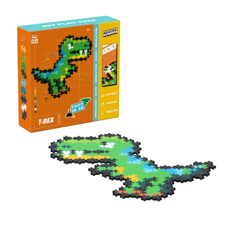Plus-Plus Puzzle By Number T-Rex 250 stk