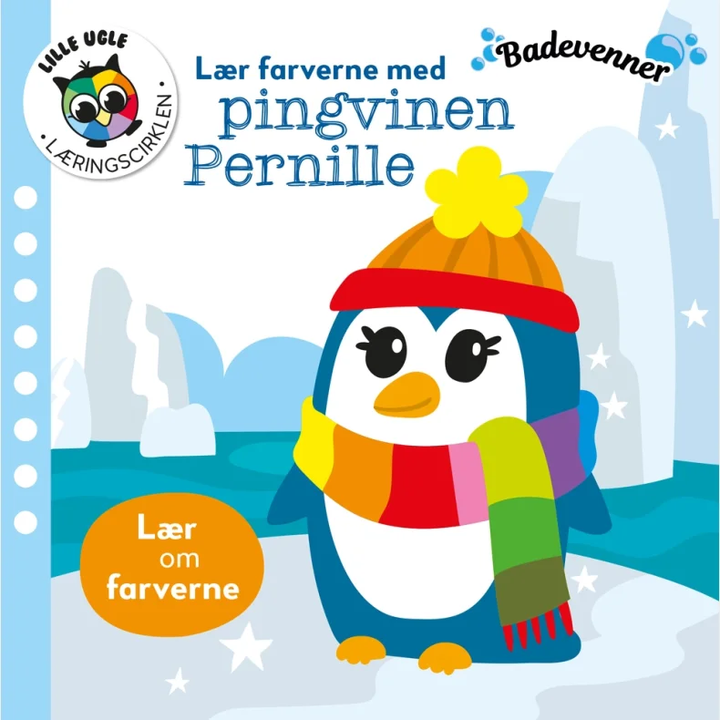 Badevenner - Lr farverne med pingvinen Pernille