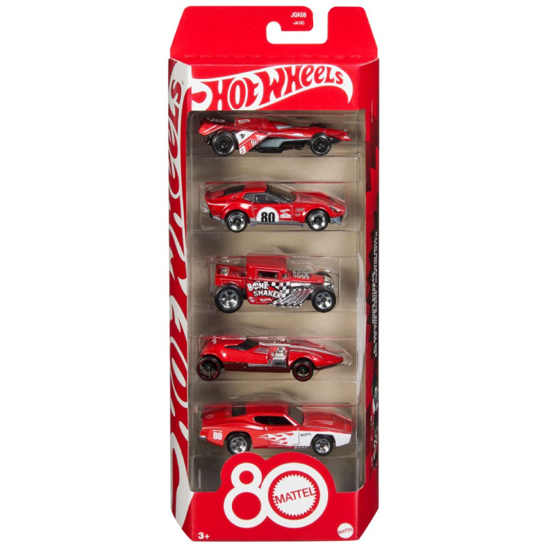 Hot Wheels Basics Mattel 80th 5 Pack