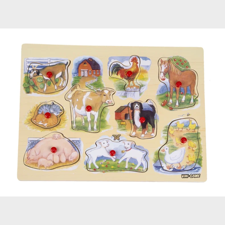 VINI KNOPPUSLESPIL FARM & DYR
