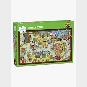 LasseMajas Detektivbyr� Puslespil Valleby 200 Brikker
