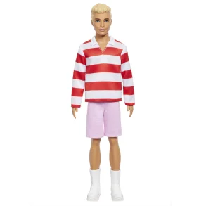 Barbie Fashionista Ken Dukke Rd & Hvid Striber