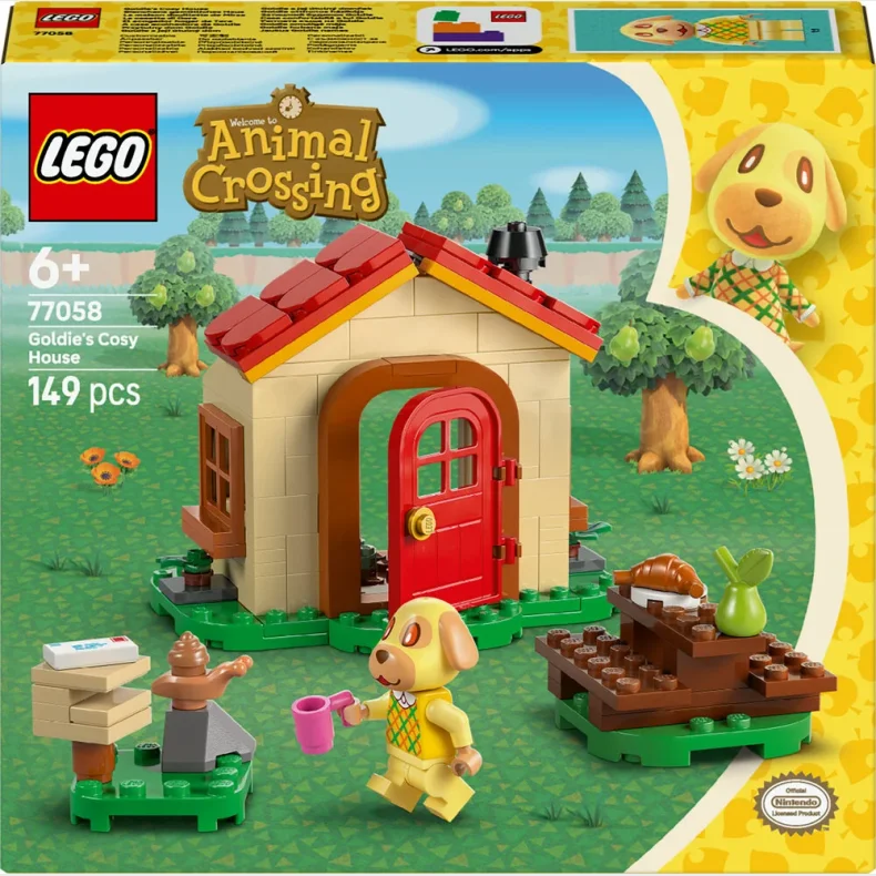 77058 LEGO Animal Crossing Goldie i sit hyggelige hus