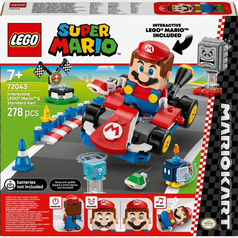 72043 LEGO Super Mario Mario Kart&trade;  Interaktiv LEGO Mario&trade; og Standard Kart