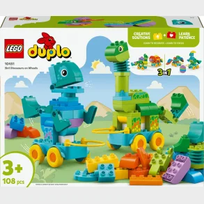 10451 LEGO DUPLO Town 3-i-1-dinosaurer p hjul