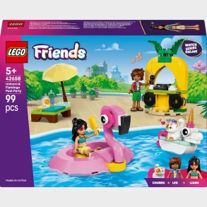 42658 LEGO Friends Poolparty med enhjrning og flamingo