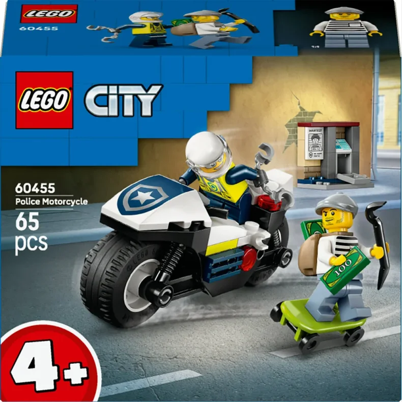 60455 LEGO City Politimotorcykel p forbryderjagt