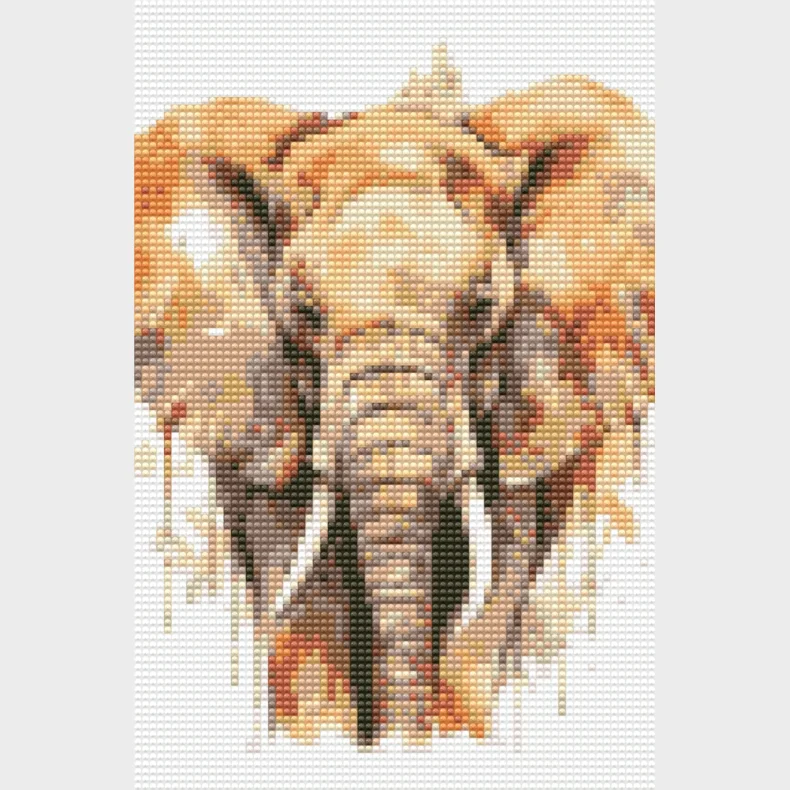 Diamond art elefant 20 x 30 cm