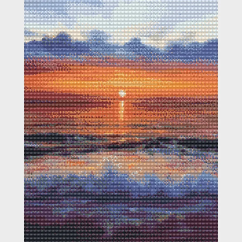 Diamond art hav M/solnedgang 40 x 50 cm