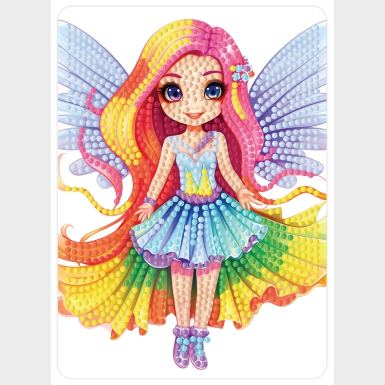 Diamond art FE farverig 13 x 18 cm