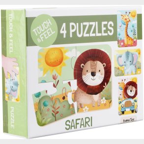 Barbo Toys  Rr og fl Puslespil Safari 4-i-1