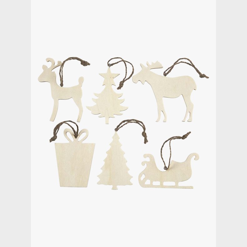 Creativ Company Kreas�t Julepynt 6-pak