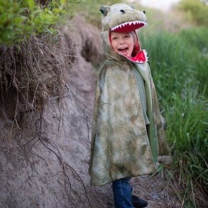 Great Pretenders | T-Rex kappe m. klr - Grn, str. 4-6 r