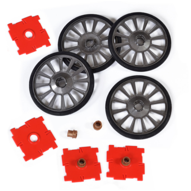 Polydron byggest tilbehr - Hjul, 12 dele