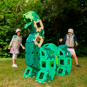 Polydron Large - Dinosaur, 130 dele