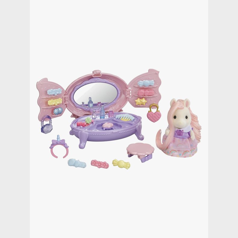 Sylvanian Families Dukkehustilbeh�r Sminkebord til b�rn med Figur