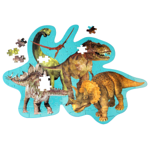 Barbo Toys | Gulvpuslespil m. 120 brikker - Dinosaurer