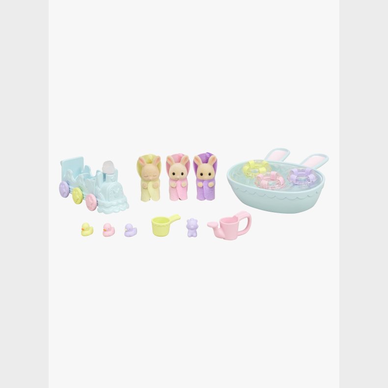 Sylvanian Families Dukkehustilbeh�r Triplets Baby Bathtime Set